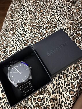 MVMT Black Stainless Steel Men's Watch with Matte Dial